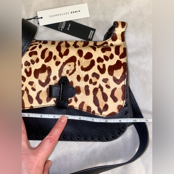 Aimee Kestenberg Brown and Black Crossbody Bag with Leopard Print - Picture 3 of 6